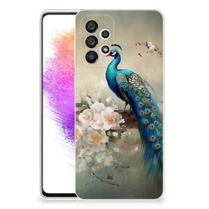 TPU Hoesje voor Samsung Galaxy A73 5G Vintage Pauwen