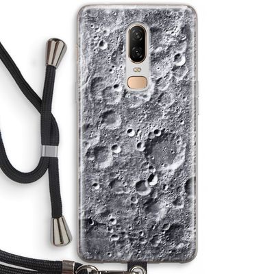 Maanlandschap: OnePlus 6 Transparant Hoesje met koord