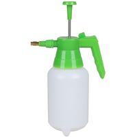 Plantenspuit met hoge druk sproeier - kunststof - 1 liter - wit/groen