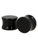 Plug Oorpiercing Obsidiaan Zwart - 16 mm (Set van 2) - thumbnail