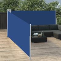 Windscherm uittrekbaar 100x1000 cm blauw - thumbnail