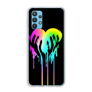 Hold My Heart: Samsung Galaxy A32 4G Transparant Hoesje