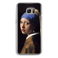 The Pearl Earring: Samsung Galaxy S7 Edge Transparant Hoesje