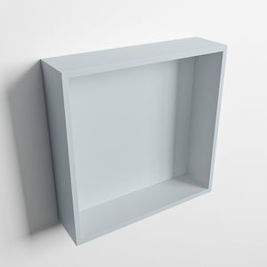 MONDIAZ EASY Nis 29,5x29,5cm in solid surface kleur Clay | Clay. 1 vak  geschikt voor in- of opbouw