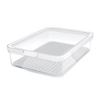 Rotho cauma koelkastorganizer 27x18.4x6.2 cm 2.6l wit/transparant