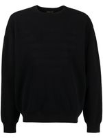 Emporio Armani pull à breloque tête d'aigle signature - Noir