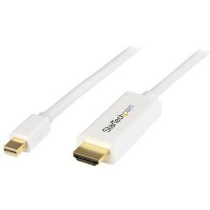 StarTech.com Mini DisplayPort-naar-HDMI-converterkabel 1 m 4K wit