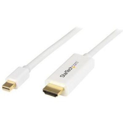 StarTech.com Mini DisplayPort-naar-HDMI-converterkabel 1 m 4K wit