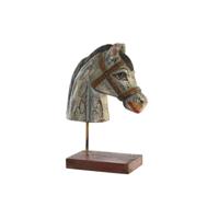 Decoratieve figuren DKD Home Decor Paard Ijzer Mangohout (24 x 12 x 35 cm)