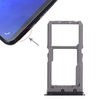 SIM-kaarthouder + SIM-kaarthouder / Micro SD-kaart lade voor Vivo X21 (zwart)