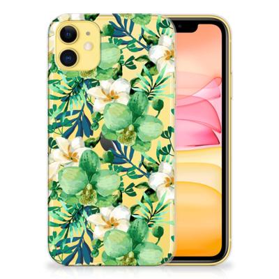 Apple iPhone 11 | TPU Case | Orchidee Groen Apple iPhone 11 | TPU Case | Orchidee Groen