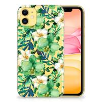 Apple iPhone 11 | TPU Case | Orchidee Groen