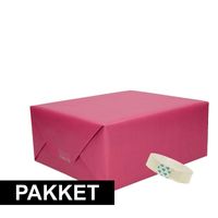 3x Paars kraft inpakpapier met rolletje plakband pakket 8   -