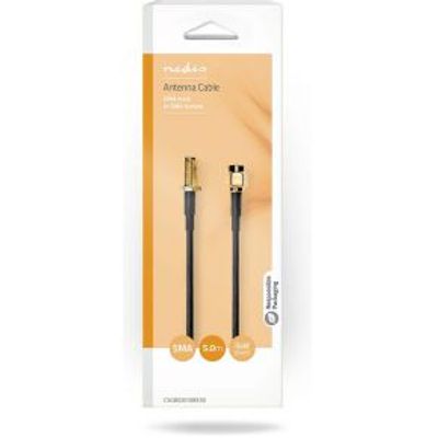 Nedis Antennekabel SMA Male - Female Verguld 50 Ohm Enkelvoudig Afgeschermd 5 m
