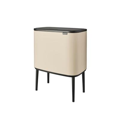 Brabantia Bo Touch Bin Afvalemmer - 3x11 liter - 3 kunststof binnenemmers - soft beige 201608