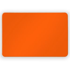 Set van 6x koelkast whiteboard magneet oranje 6 x 4 cm
