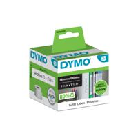 DYMO Rol met etiketten 99018 S0722470 38 x 190 mm Papier Wit 110 stuk(s) Permanent hechtend Ordneretiketten