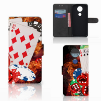Motorola Moto E5 Plus Wallet Case met Pasjes Casino - thumbnail