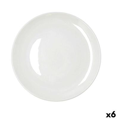 Eetbord Bidasoa Harmony Hydrozero Wit Keramisch Ø 27 cm (6 Stuks)