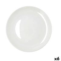 Eetbord Bidasoa Harmony Hydrozero Wit Keramisch Ø 27 cm (6 Stuks)