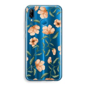 Peachy flowers: Huawei P20 Lite Transparant Hoesje