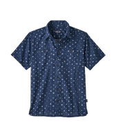 Patagonia Back Step Heren Shirt River Symbols: Stone Blue S