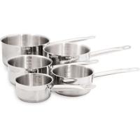 BAUMALU 344200 Serie 5 roestvrijstalen pannen Gastronomie 12 tot 20 cm