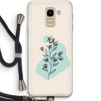 Violets are blue: Samsung Galaxy J6 (2018) Transparant Hoesje met koord