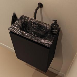 Toiletmeubel Mondiaz Ture Dlux | 40 cm | Meubelkleur Urban | Eden wastafel Lava Midden | Zonder kraangat