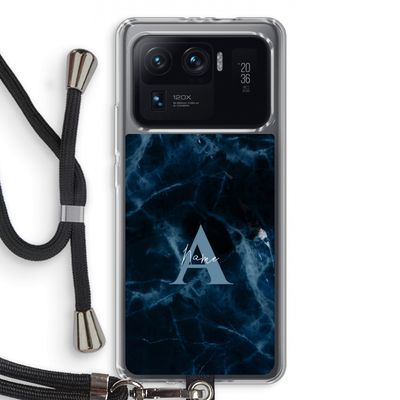 Midnight Marble: Xiaomi Mi 11 Ultra Transparant Hoesje met koord
