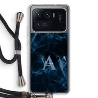 Midnight Marble: Xiaomi Mi 11 Ultra Transparant Hoesje met koord