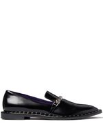 Stella McCartney Falabella chain-link detailing loafers - Noir