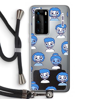 Gezichtjes: Huawei P40 Pro Transparant Hoesje met koord