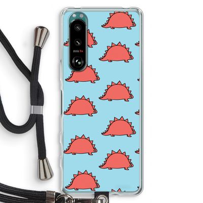 Dinosawrr: Sony Xperia 5 III Transparant Hoesje met koord