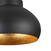 EGLO Mogano 2 Plafondlamp - E27 - Ø28 cm - Zwart/Bladgoud - thumbnail