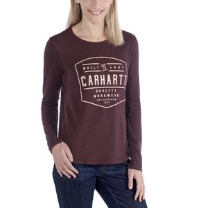 Carhartt Lockhart Graphic Fudge Heather LS Shirt Dames
