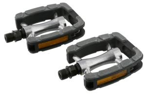 Simson pedalen set Elegant Comfort 9/16 inch grijs/zwart