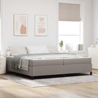 Boxspring bed Taupe en Zwart 200 x 200 cm