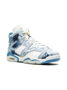 Jordan Kids "baskets Air Jordan 6 Retro ""Washed Denim""" - Blanc