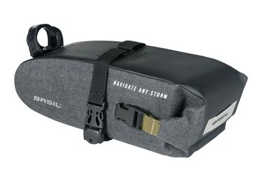 Basil navigator storm zadeltas - compacte fietstas - unisex - fiets - zwart