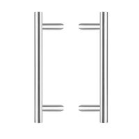 Intersteel Deurgrepen set T-schuin 700x85x25mm geborsteld RVS