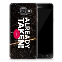Samsung Galaxy A3 2016 | Siliconen hoesje | met naam Already Taken Black