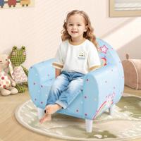 Kinderbank Gestoffeerde Fauteuil met Ademende Spandexstof en Schuimvulling met Hoge Dichtheid Kleurrijke Leesbank met Eenhoornpatroon Kinderbank Gestoffeerde Fauteuil met Ademende Spandexstof en Schuimvulling met Hoge Dichtheid Kleurrijke Leesbank met Eenhoornpatroon