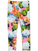 Dolce & Gabbana Kids legging à fleurs - Rose - thumbnail