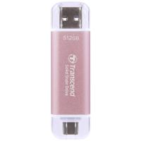 Transcend ESD310 512 GB USB Type-a naar USB Type-C 3.2 Gen 2 (3.1 Gen 2) Roze - thumbnail