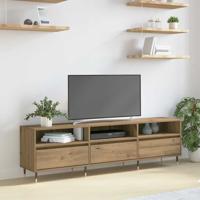 TV-kast artisanaal eikenkleurig 150 x 30 x 44.5 cm Bewerkt hout