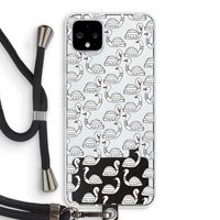 Zwanen: Pixel 4 XL Transparant Hoesje met koord