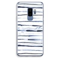 Ink Stripes: Samsung Galaxy S9 Plus Transparant Hoesje - thumbnail