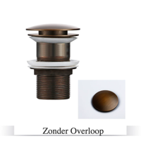 LuxDrain Pop-Up Afvoerplug - Stijlvolle Wastafel Stopper in Zwart, Goud en Rosé