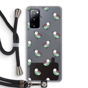 Vogeltjes: Samsung Galaxy S20 FE / S20 FE 5G Transparant Hoesje met koord